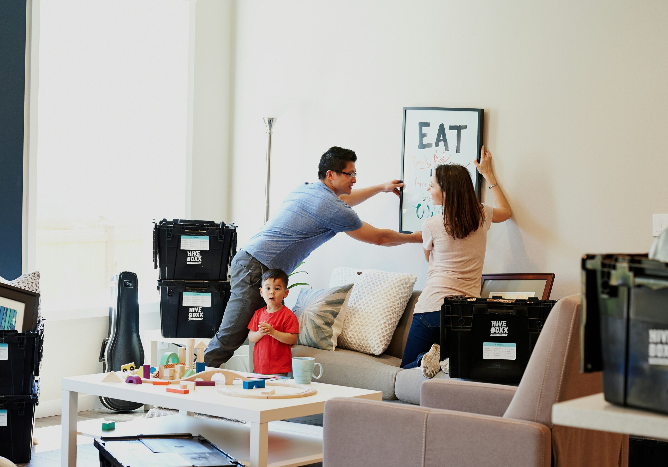 couple moving into a new home