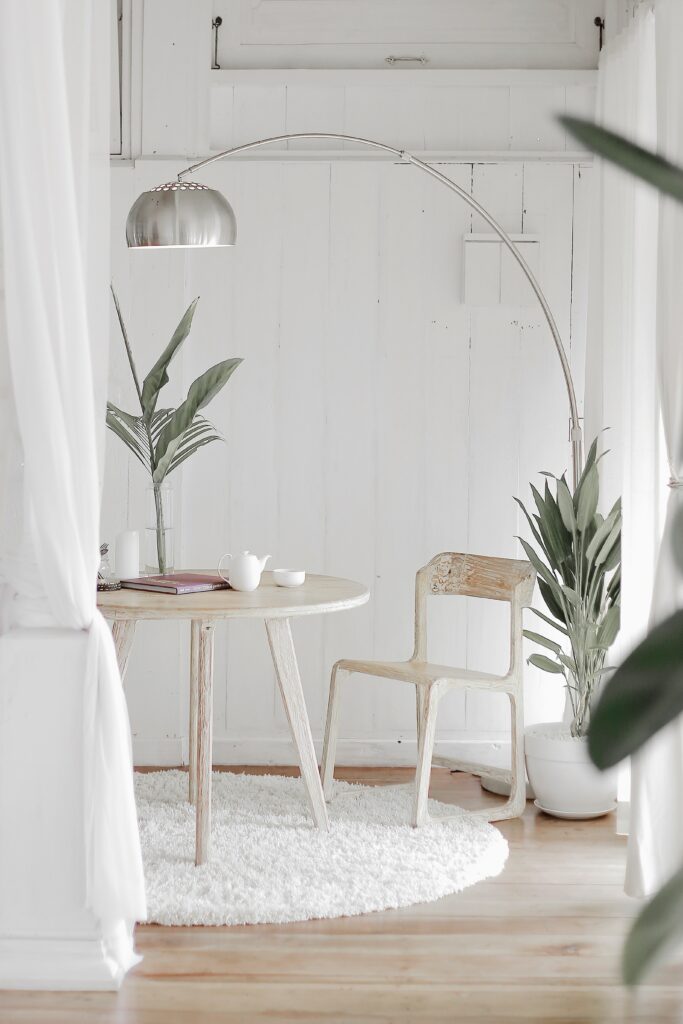modern white home interior